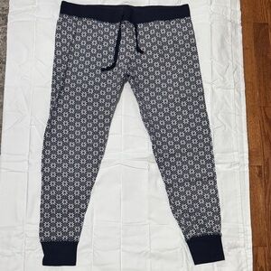GAP Women's Navy Patterned Pajama Pants